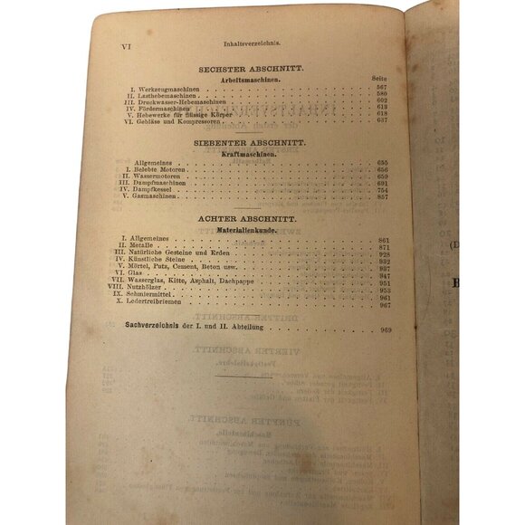 Antique 1877 Des Ingenieurs Taschenbuch Hardcover Engineering Reference Book - Picture 10 of 12